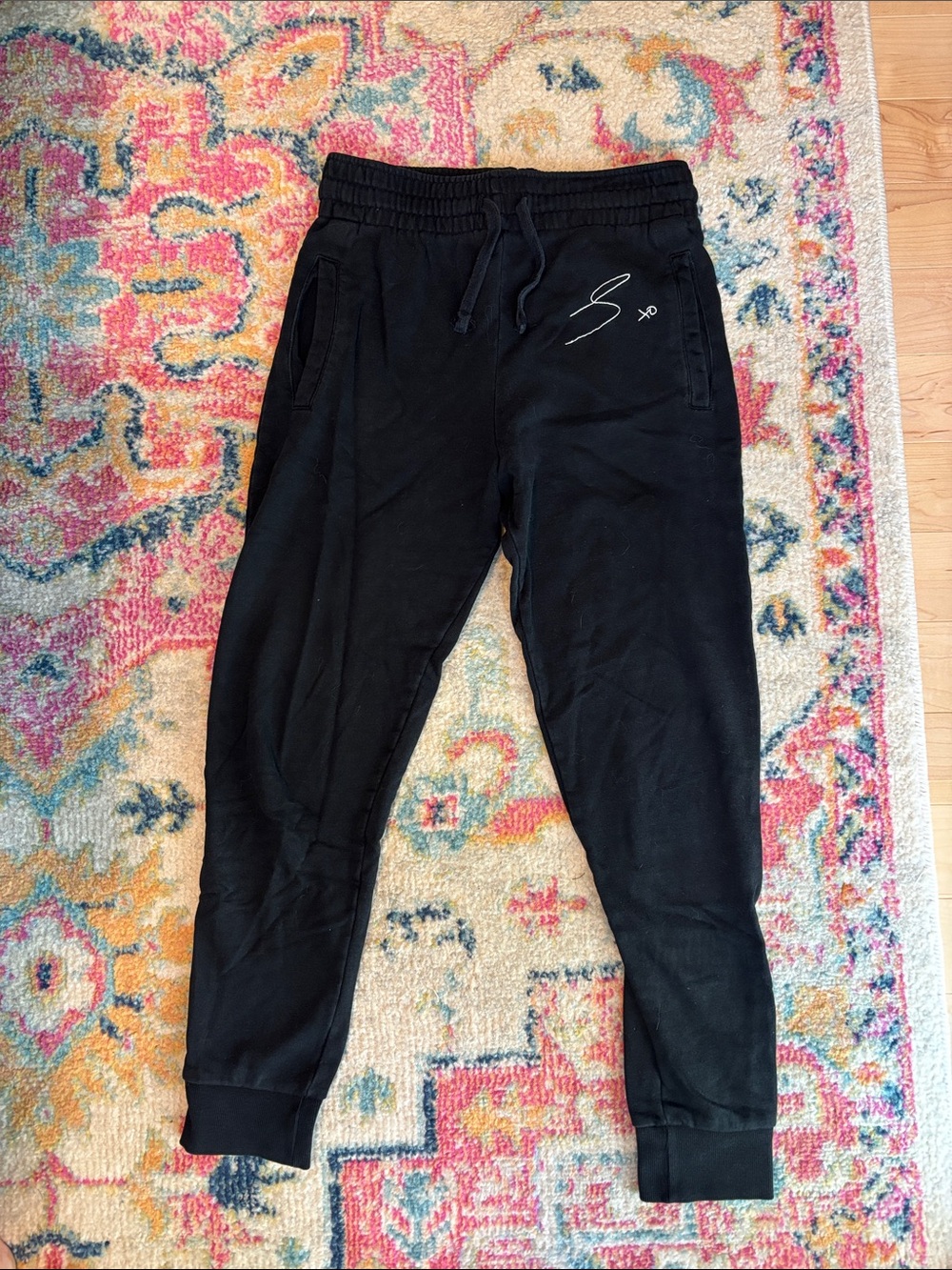 Sam Smith Signature Merch Black Joggers